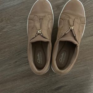 Clarks shoes  tan color